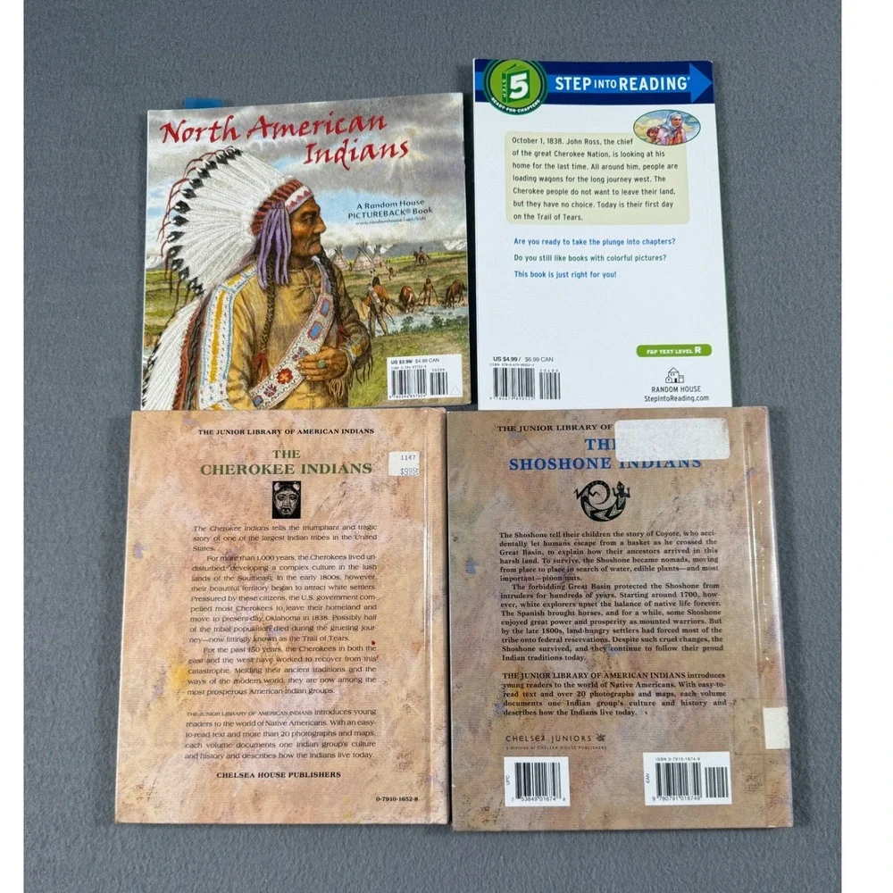 Native American History‎ Kids Book Lot | Trail of Tears | Cherokee | Shoshone